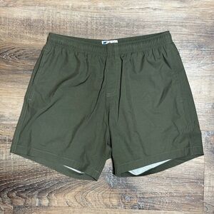 Olive Green Casual Shorts